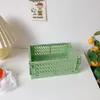 Foldable Plastic Storage Box Student Desktop Organizer Tape Stationery Skin Care Products Storage Basket 1224373