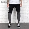 Byxor plus storlek 3xl Mens Jeans Demin Pants 2022 Spring New Fashion Pencil Pants Maned Picks Pockets Trouser Casual Spliced ​​Demin Pants