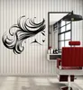 Pegatinas de pared Salón de belleza Calcomanía Moda Mujer Chica Pelo facial Spa Peluquería Pegatina Mural Hogar Dormitorio Decoración 11