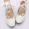 White Mary Jane Lace Pearls Wedding Shoes for Brides with Ribbon Strappy Bridal Shoes Low Heel Handmade Handmed Mostic Sice Ladies Flafit AL2497