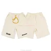 Designer Short Fashion Casual Clothing Beach shorts Rhude Phude Shorts Summer High Street Letters Embroidered Yellow Drawstring Loose Fitting for Men Women Popula