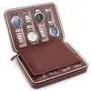 Storage Bags Portable Travelling Watch Bag 2 4 Slot /Grids Leather Box Watches Display Case Jewelry Collector Gift
