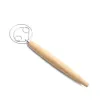 Danish Whisk Dough Egg Beater Coil Agitator Tool Bread Flour Mixer Wooded Handle Baking Accessories Kitchen Gadgets