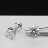 RTS Fashion Men Earring Real Gold Plated Sterling Silver VVS Moissanite Diamond 925 grossistörhängen