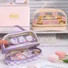 Cute Pencil Case Korean Stationery Transparent Pouch Large Capacity Pen Trousse School Supplies Estuches Pencilcase