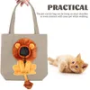 Dog Car Seat Covers Lion Lightweight Open Hole Collapsible Pet Canvas Tote Carrier Cat Carrying Bag