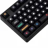 Accessories Cherry 129 Keys Black Round Dot Keycap PBT Dye Sub Keycaps ISO Layout For Mx Switch GMMK Pro GK68 Mechanical Keyboard 61 68 980