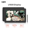 Tabletter UGEE U1600 Grafik Tablettmonitor med 15.4 -tums HD -skärm 127%SRGB 5080LPI för att utforma undervisningsstöd Android Windows MacOS