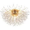 Ceiling Lights Nordic Dandelion Led Chandelier Lamp Spark Ball Snowflake For Living Room Bedroom Dining Indoor Lighting