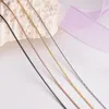 Choker Chokers Pièce Largeur 0.6mm/0.8mm/1mm/1.2mm Minuscule Chaîne Collier Femmes En Acier Inoxydable Pour Pendentif En Gros JewelryChokers