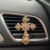 New Persistent Fragrance Retention For Car Decoration Durable Water Diamond Cross Gentle Car Air Outlet Clip