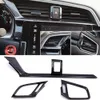 Nieuwe 3 -stcs koolstofvezelauto dashboard AC Air Venting Outlet Cover frame voor Honda Civic Sedan 2016 2017 2018 2019 2020 2021