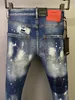 Dsquad2 Jeans Herren, Luxus-Designer-Denim-Jeans, perforierte Hosen, Dsquare Jeans, lässige Mode, trendige Hosen, Dsquad2 Herrenbekleidung, US-Größe 28–38, 9819