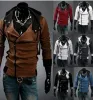 QNPQYX Nuove giacche da uomo Assassins Creed 3 Desmond Miles Costume con cappuccio Giacca cappotto cosplay