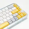 Аксессуары Kbdiy тяжелая промышленность PBT -клавиш 140 клавиш xda profile syesub keycap для MX Switch Diy Custom Mechanical Gaming Keyboard Cap