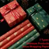 Gift Wrap 10 Sheets Of Thick Double-sided Color Print Kraft Paper Christmas Wrapping Holiday Decor 50 70cm