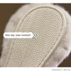 スリッパスタイルのコットンレディースフォール/冬のぬいぐるみ腫れた暖かい女性快適な家の屋内女性靴