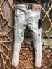 Dsquad2 dżinsy luksusowe designer dżinsowe dżinsy perforowane spodnie dsquare dżinsy swobodne modne spodnie dsquad2 Ubranie męskie rozmiar 28-38 A212