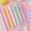 Black Ink 0.5mm Fine Point Simple Macaron Colour Kawaii Gel Pens For Writing Student Stationery School Supplies Journal