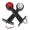 New 2Pcs Truck LED Parking Lights 12V 24V Trailer Tractor Position Light Lorry Vehicle Side Marker Lamps Red White Clearance Lamp