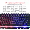 Combos 104 Gaming Russian Keyboard Mouse Combos Retro Round Keycap RGB Backlit USB Wired Typewriter Keyboards Mice Set Kit for Gamer