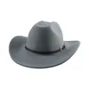 2023 Cowboy Hat Western Cowboy Cowgirl kapelusz czapki kowbojskie czapki dla mężczyzn szerokie grzbiet khaki kawa czarny brytyjski top sombrero hombre sombrero