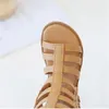 Letnia nowe puste dziewczyny rzymskie sandały otwarte palce modele Tide Wysoka pomoc sandałami bez poślizgu buty dla dzieci Wysokiej jakości buty