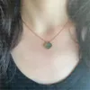 2023 Classic 4/Four Leaf Clover Pendants Halsband Mor-of-Pearl Rostfritt stål pläterat 18K för Womengirl Valentine's Mors Day Engagement Turquoise Jewelry 002