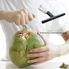 Ouvre-noix de coco en acier inoxydable ouvre-fruits de noix de coco outil de coupe Durable robinet de rinçage de l'eau foret ouvre-trou Portable Opene