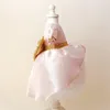 Robe de fille mignonne bébé filles robe d'anniversaire avec paillettes arc fleur fête robes baptême