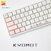 Akcesoria Kyomot 1 Zestaw GMK Chis Cat XDA Profil Keycap Pbt Dye Sub Cute Pink Keycaps dla wiśni MX Switch Niestandardowy IKBC Mechaniczna klawiatura