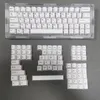 Аксессуары 131 клавиши минималистские белые клавиши Сублимация вишневой профиль PBT Клавички для механической клавиатуры пользовательские крышки клавиш