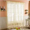 Curtain Sale! 2pcs/lot Romantic Heart Line Tassel String Door Window Room Divider Valance Size:1m 2m 9 Colors