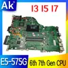 Carte mère Dazaamb16e0 E5575G Motherboard I3 I5 I7 6th Gen 7th Gen CPU 940mx GPU pour ACER E5575 F5573 Branche principale pour ordinateur portable