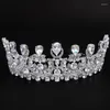 ヘアクリップYysunny Luxury Crystal Tiaras and Crowns Silver Color Princess Crown Tiara Diadem Bridal WeddingAccessories Jewelry Gift
