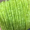 Perlen HUANHUAN Natursteinperle für Schmuckherstellung Jade Chalcedon 2x4mm facettierte Abacus DIY lose Abstandshalter 15 Zoll B3251