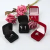 Ювелирные мешочки перевернуть кольцо коробки бархат подарки свадебные шейки для годовщины День Святого Валентина 101A 101A