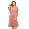 Dames slaapkleding dames vat gewaad kleedjurken lynx fluwelen warme winter badjas dames zachte comfortabele lady pyjama nachtdress