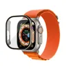 Apple Watch Ultra 2 시리즈 9 49mm 스마트 워치 해양 스트랩 스마트 워치 스포츠 스포츠 시계 무선 충전 스트랩 박스 보호 커버 케이스