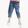Jeans Primavera Ragazza Solido Per Ragazze Pantaloni Harem Casual Vestiti Coreani Estivi per Bambini 6 8 10 12 14 Anni