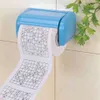 Nouvelle voiture tissu 1 rouleau 2 plis nouveauté drôle numéro Sudoku imprimé WC bain drôle doux papier hygiénique mouchoir salle de bain cuisine papier