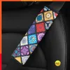 New Color Glass Printed Leather Version Safety Belts Shoulder Protection Breathable Car Soft Seat Belt Cover Comfortable