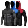 Moletons masculinos moletons de ginástica Jaqueta de corrida de inverno de manga comprida Treinamento esportivo de arremesso de roupas esportivas roupas de fitness plus size