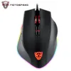 Souris Motospeed V80 Gaming Office Mouse PMW 3325 USB filaire 8 touches 5000 DPI ergonomique RGB rétro-éclairé optique Macro Drive pour PC portable