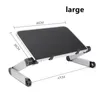 Suporte portátil aumentado laptop stand computador elevado comprimido comprimido ajustável suporte de alumínio de alumínio ABS aumentam o radiador de suporte