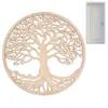 Tapis de table Arbre en bois Décoration murale Vie Géométrie sacrée Art Yoga Symbole Méditation