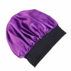 Unisex głowa elastyczna czapka opaska do rondów nocnych czapek Extra duża satynowa czapka snu elastyczna czapka chemiczna