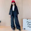 スーツガールズブレザースーツカジュアルジャケットストレートパンツ2ピーススクール子供服