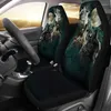 Fundas de asiento de coche Howling Wolfs Cover 2 Front Emo Goth Punk Accesorios Regalo floral para ella