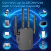 Routrar fyra antenn repeater Wireless Network Long Range Signalförstärkare WiFi förbättrar booster för hemförlängning av mobiltelefoner